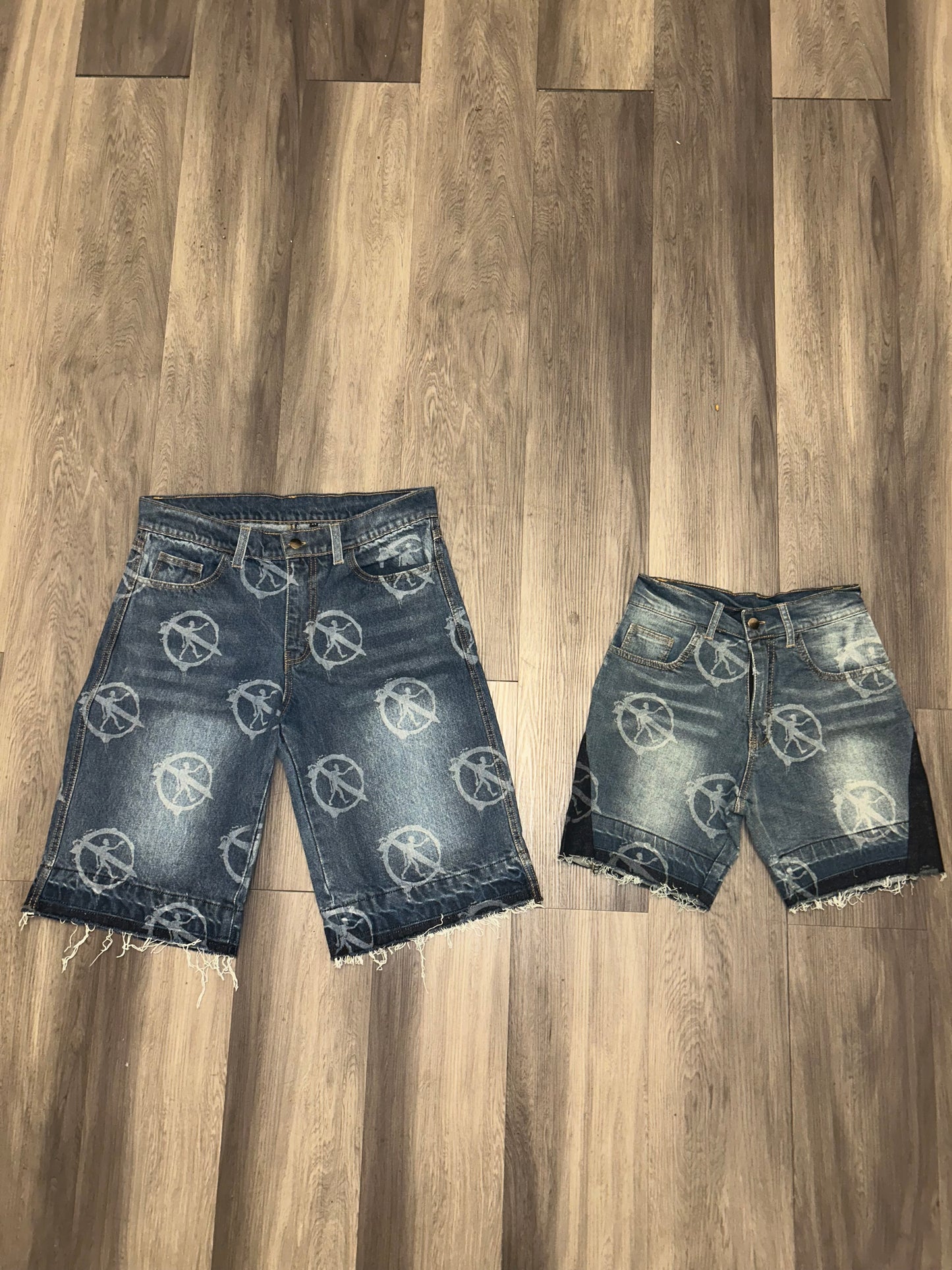 STACK OR STARVE DENIM JORTS